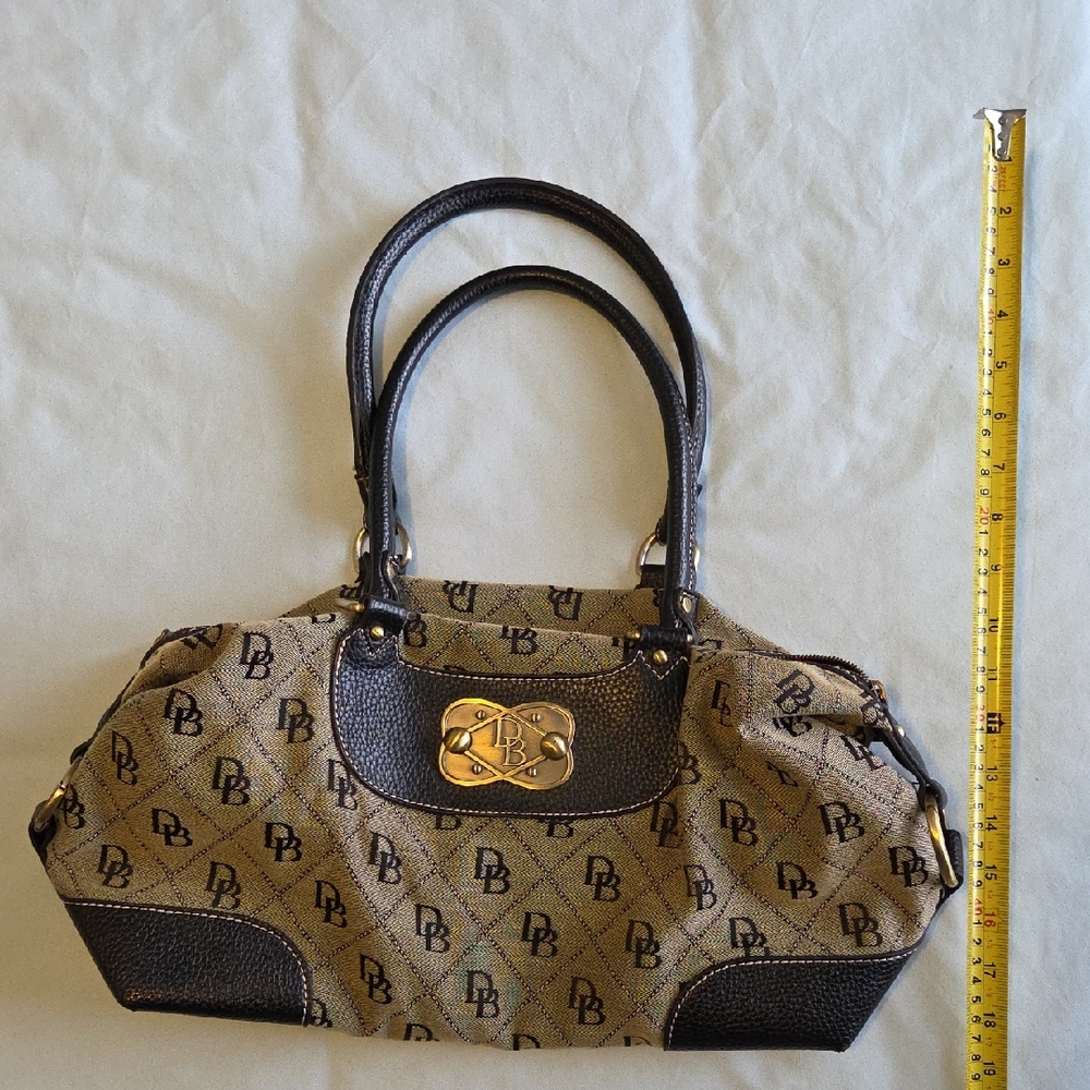 Dooney & Bourke Tan and Black Shoulder/Hand Bag